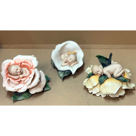 Baby and Flower Set by Giuseppe Armani | Elegant Porcelain