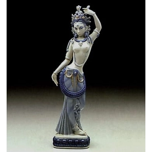 Lladro Hindu Dancer Porcelain Figurine