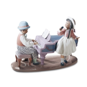 Lladro Black Legacy JAZZ DUO 