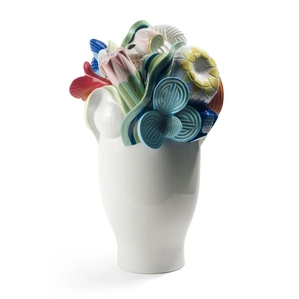 Lladro Naturofantastic Vase. Large Model. Multicolor Porcelain Figurine