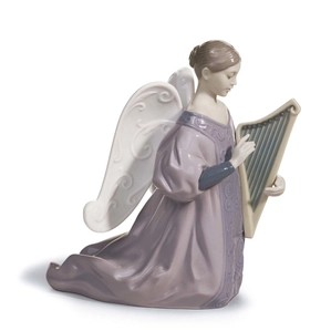 Lladro Harp - Cantata Porcelain Figurine