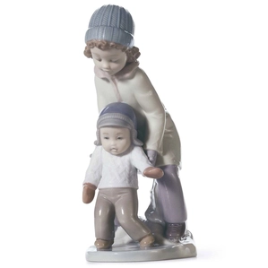 Lladro You Can Do It! Porcelain Figurine