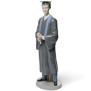 Lladro His Commencement Porcelain Figurine