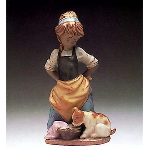 Lladro Nosy Puppy Porcelain Figurine
