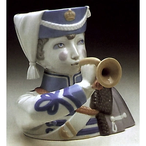 Lladro Boy With Cornet 1971-73 Porcelain Figurine