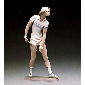 Lladro Male Tennis Player 1982-87 Porcelain Figurine