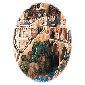 Beast Castle ミニチュア　正規品　ディズニーストア　レア　陶器 Beauty And The Beast Beast's Castle by WDCC Disney Classics