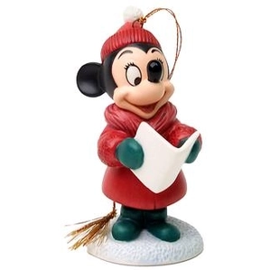 _Plutos Christmas Tree Minnie Mouse Caroler Minnie Ornament