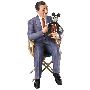 WDCC Disney Classics Walt and Mickey It Was all Started by a Mouse Porcelain Figurine