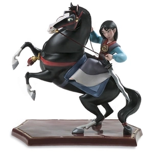 WDCC Disney Classics Mulan And Khan Triumphant Porcelain Figurine