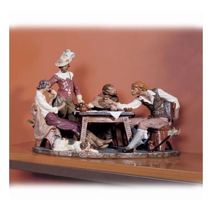 Lladro Playing Cards (numbered Series) 1976-C Porcelain Figurine