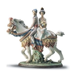 Lladro Valencian Couple Le3000 1985-2001 Porcelain Figurine
