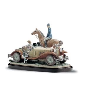 Lladro Happy Encounter Le1500 1987-01 Porcelain Figurine