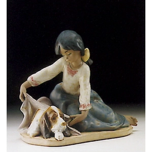 Lladro Dogs Best Friend 1994-2000 Porcelain Figurine