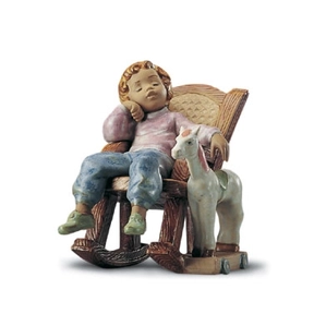 Lladro All Tuckered Out 1995-2001 Porcelain Figurine