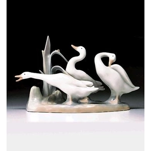 Lladro Geese Group 1969-96 Porcelain Figurine
