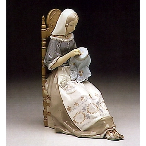 Lladro Embroiderer 1974-94-4865G