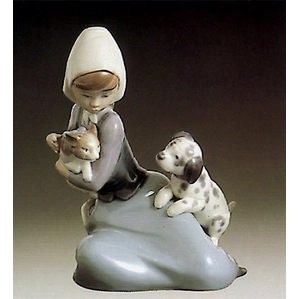 Lladro Little Friskies  1980-97 Porcelain Figurine