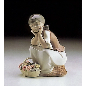 Lladro Pondering 1982-93 Porcelain Figurine