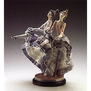 Lladro Can Can Porcelain Figurine