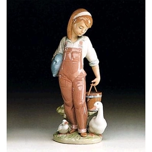 Lladro Saturday's Child (girl) 1993-97 Porcelain Figurine