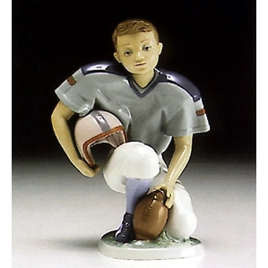 Lladro American Football Player 1994-97 Porcelain Figurine