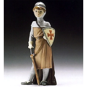 Lladro Medieval Soldier 1994-96 Porcelain Figurine