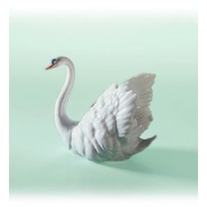 Lladro White Swan Porcelain Figurine
