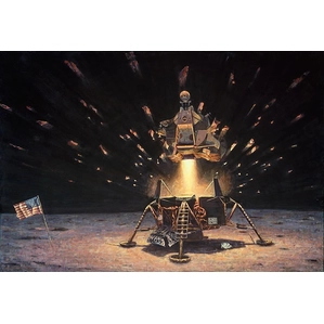 Alan Bean The Eagle is Headed Home Canvas