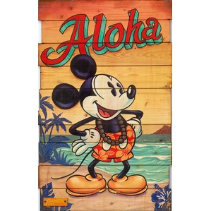 Trevor Carlton_Waves of Aloha On Reclaimed Wood