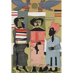 Romare Bearden Firebirds Lithograph