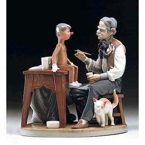 Lladro The Puppet Painter Porcelain Figurine