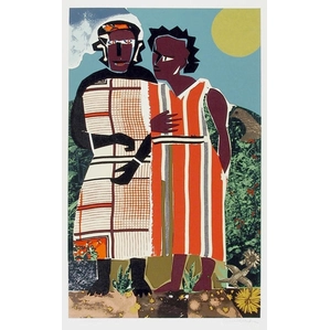 Romare Bearden Two Women Serigraph 