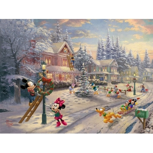Thomas Kinkade Disney_Mickey’s Victorian Christmas