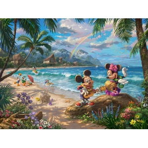 Thomas Kinkade Disney_Mickey And Minnie in Hawaii