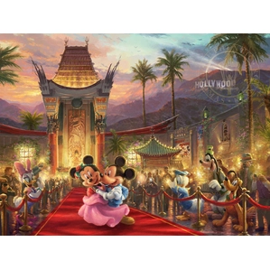 Thomas Kinkade Disney_Mickey And Minnie in Hollywood